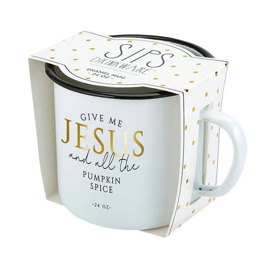 Enamel Mug - Jesus Pumpkin Spice