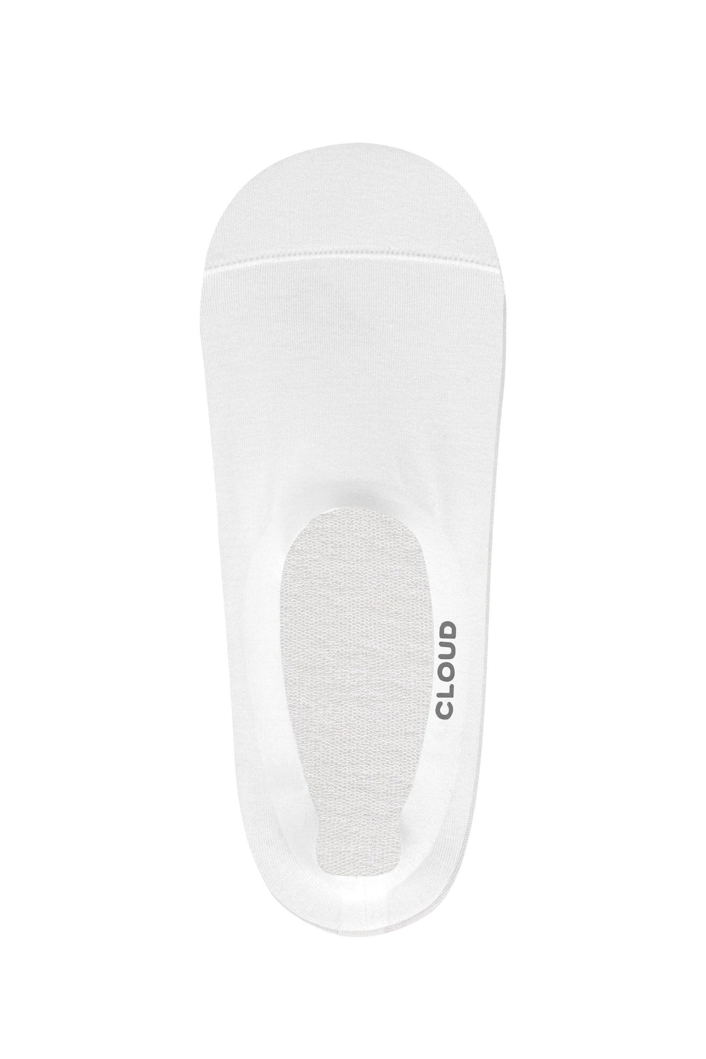 CLOUD Ankle No Show Socks: Beige / S