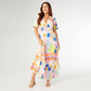 Picasso Short Sleeve Maxi Dress: Summerfest