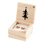 Treasure Box Earrings - Winter Wonderland: Wipe Clean with Dry Cloth / Pinewood, Glass, Zinc Alloy, Paper