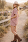 MINI CHECKER BUTTON DOWN TOP AND SHORTS SETS: NAVY