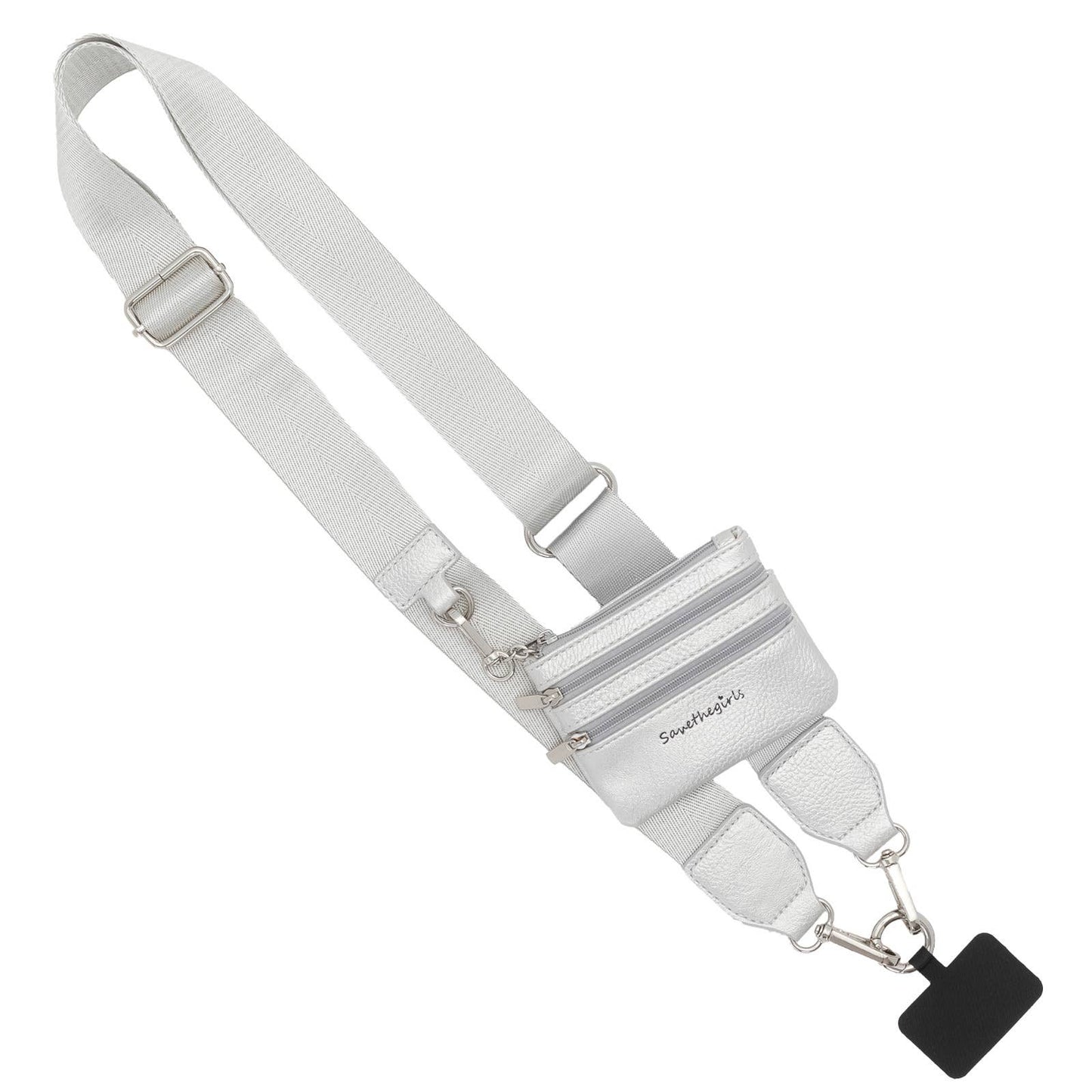 Clip & Go Phone Lanyard with Wallet - Neutral Collection: Cream