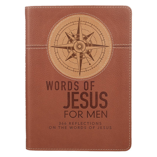 Devotional Words of Jesus for Men Faux  Leather