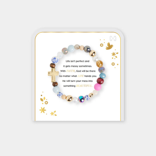 Beautiful Mess Bracelet: Silver / Adjustable