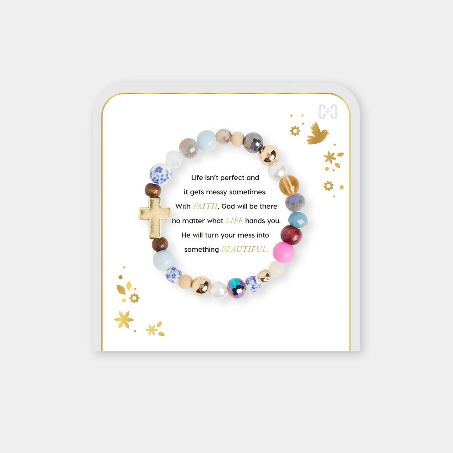 Beautiful Mess Bracelet: Gold / Adjustable