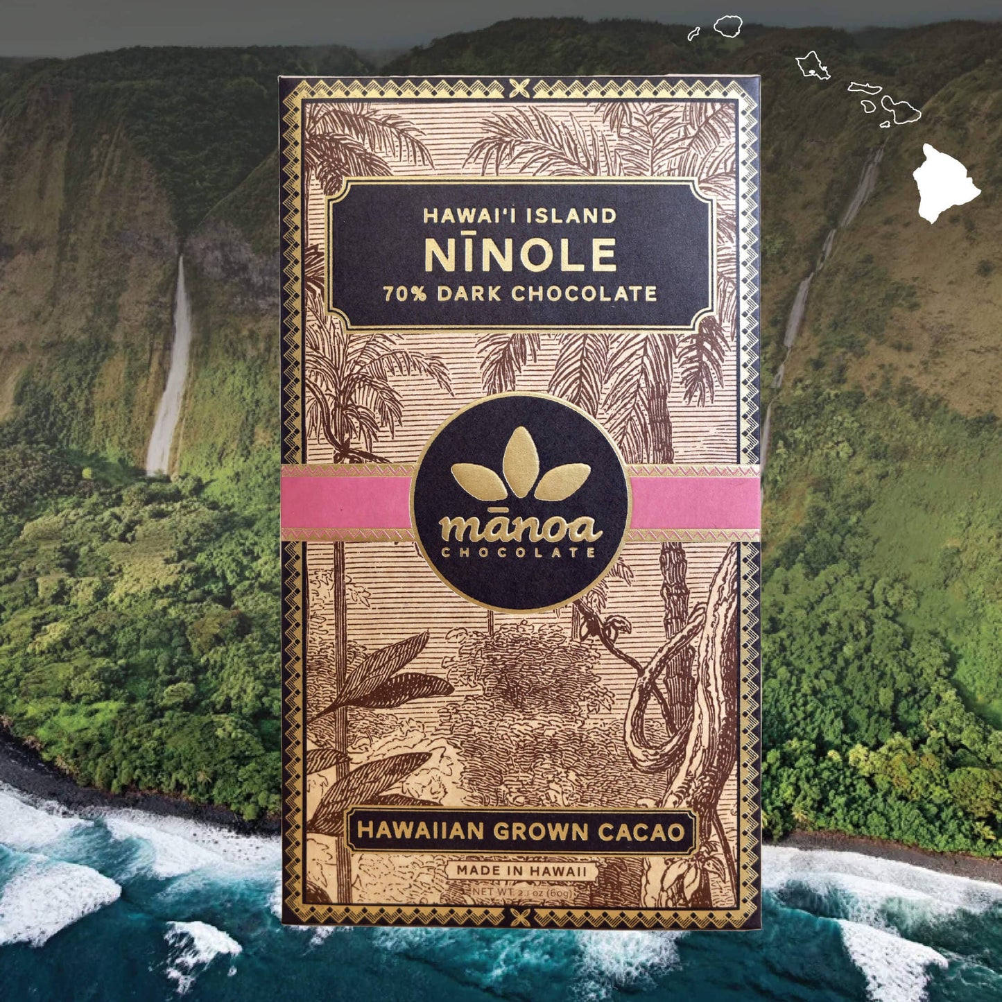 Nīnole, Hawaiʻi Island Chocolate Bar 70%