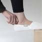 CLOUD Premium Organic Terry No Show Socks: Organic Black / S