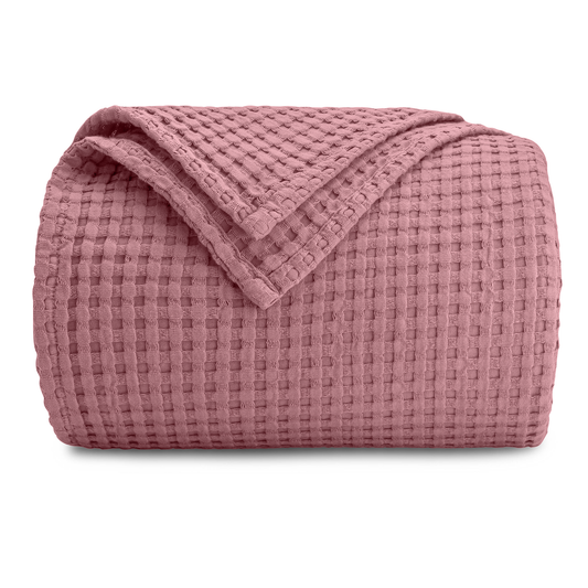 Waffle Blanket for Adults by Comfy Cubs: Queen / Mauve