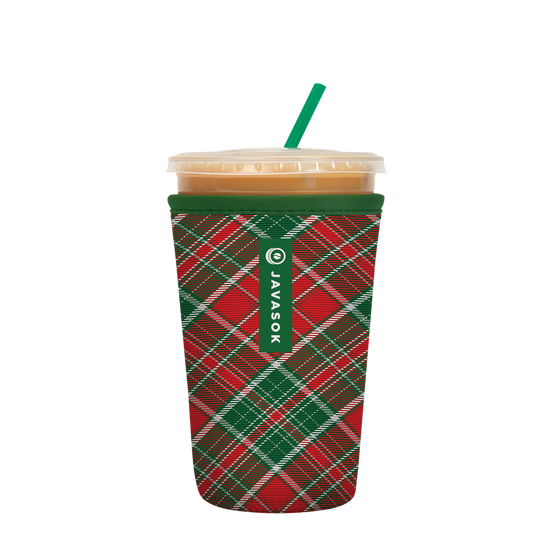 JavaSok - Holiday Plaid: Small 16-20oz