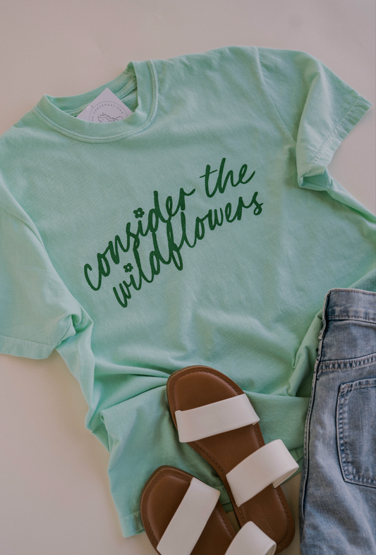 Consider The Wildflowers Tee | Women's Christian Tee