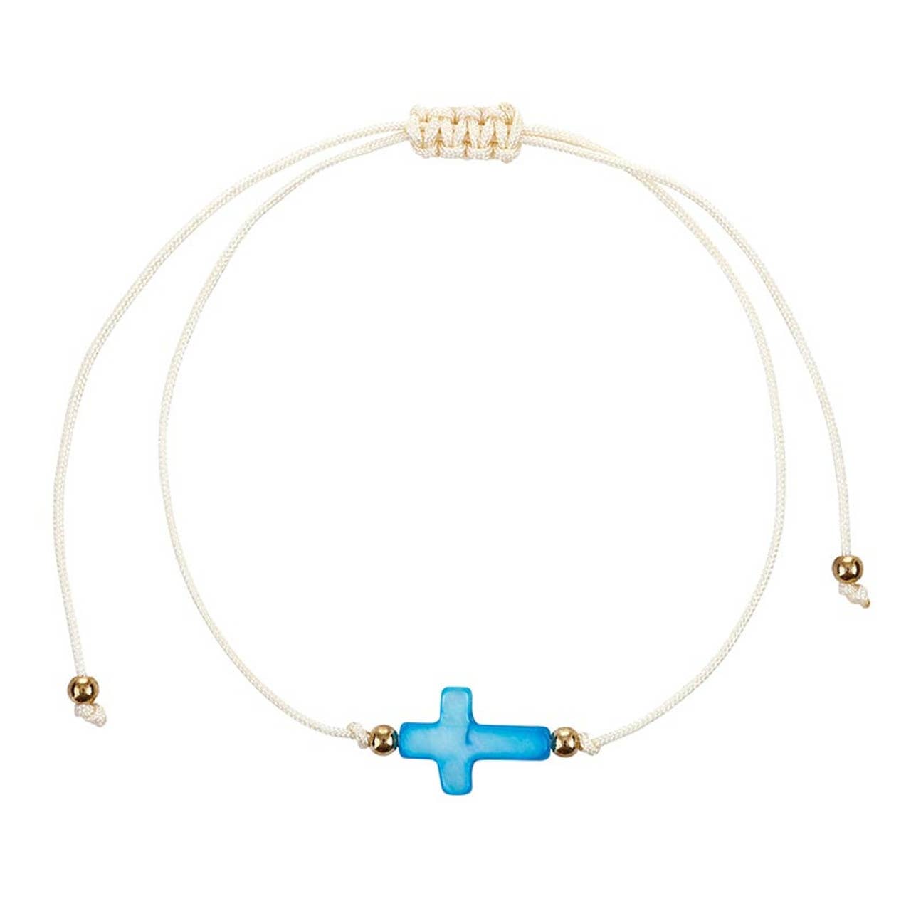 Sisters in Christ Friendship Bracelet Display: Stone,Plated, Cord / 6" W x 8.5" H x 0.5" D