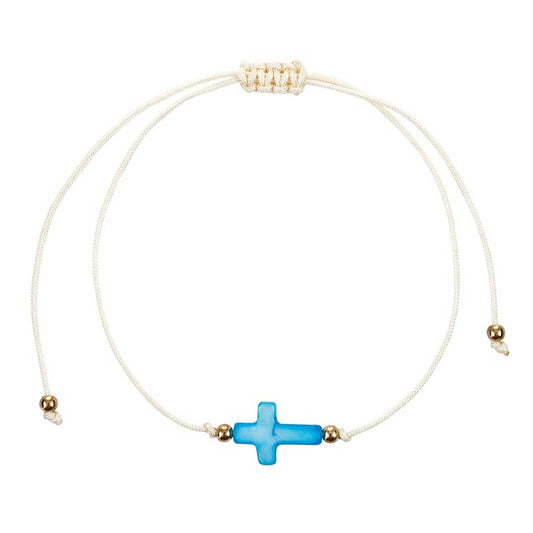 Sisters in Christ Friendship Bracelet Display: Stone,Plated, Cord / 6" W x 8.5" H x 0.5" D