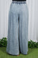 Wide Leg High Waist 100%Tencel Chambray Denim Pants