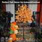 Fall Maple Tree, Warm White LEDs, Indoor/Outdoor Autumn Decoration: 6-Foot