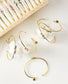 Fleur Crystal Bangles: Pine Wood, Zinc Alloy, Glass