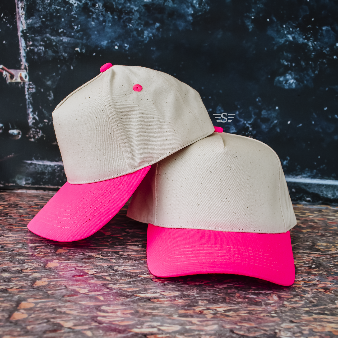 Canvas Solid Bill Magna Pony® Cap: Neon Pink