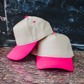 Canvas Solid Bill Magna Pony® Cap: Neon Pink