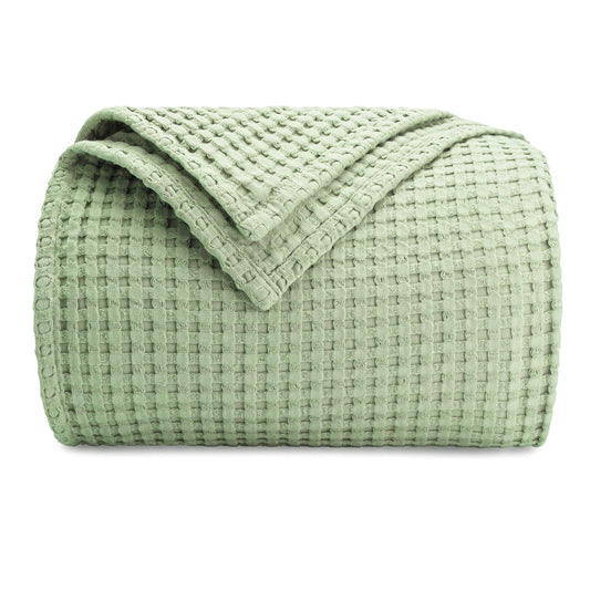 Waffle Blanket for Adults by Comfy Cubs: Queen / Pacific Blue