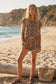 Leopard Print Ribbed Lounge Top & Shorts Set: CREAM COMBO