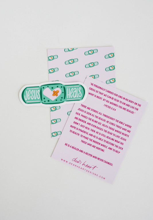 Jesus Heals Sticker I Christian Sticker I Gift