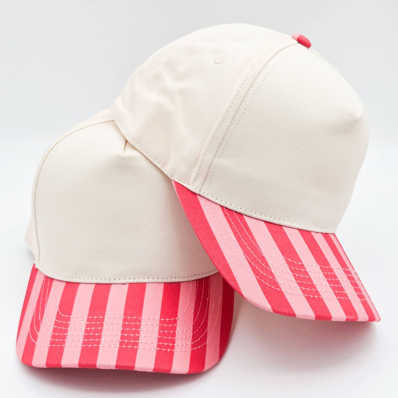 Cotton Watermelon Stripe Blank Hats