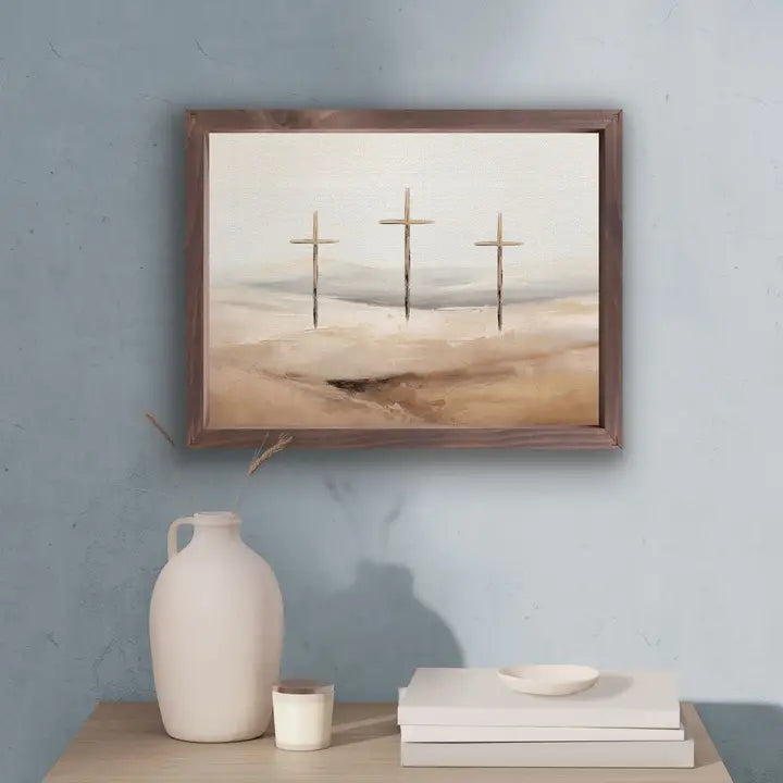 FRM ART THREE CROSSES 12.75X16