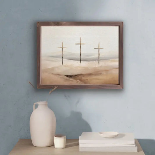 FRM ART THREE CROSSES 12.75X16