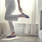 CLOUD Premium Organic Terry No Show Socks: Organic Black / S