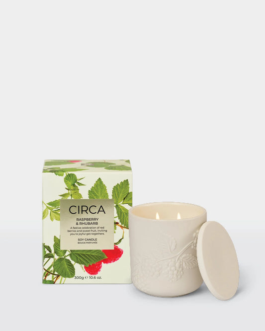 Circa 10.6 oz Candle - Raspberry & Rhubarb