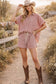 MINI CHECKER BUTTON DOWN TOP AND SHORTS SETS: NAVY