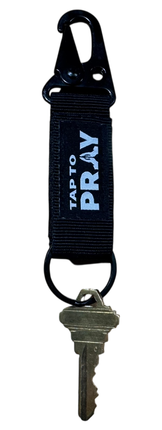 Tap To Pray™ - Tactical Carabiner Keychain: Green