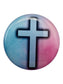 Tap To Pray - Prayer Tag Stickers: Pink Crystal + God is Greater