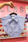 BLUE & WHITE STRIPED COLLAR