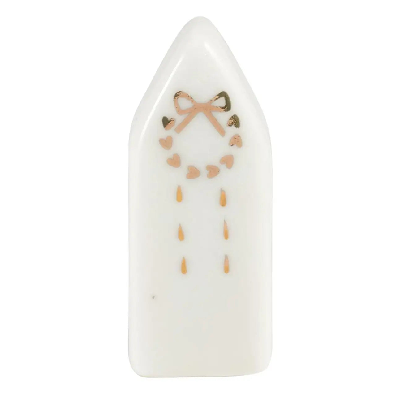 Ceramic Figurine Pine Wood Box - Church