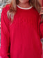 Jadelynn red "Merry" long sleeve