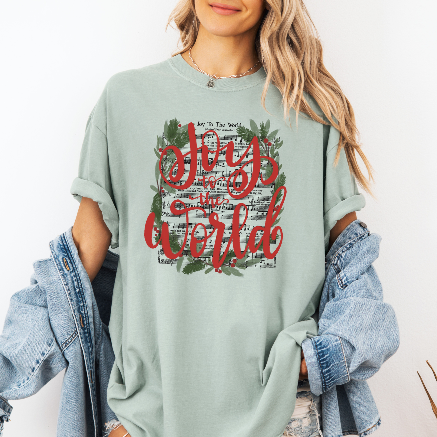 Joy To The World Comfort Colors Christian Christmas T Shirt: Ivory