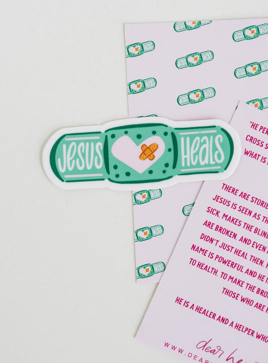 Jesus Heals Sticker I Christian Sticker I Gift