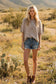 Oversized Lightweight Striped Sweater Top: TAUPE/WHITE
