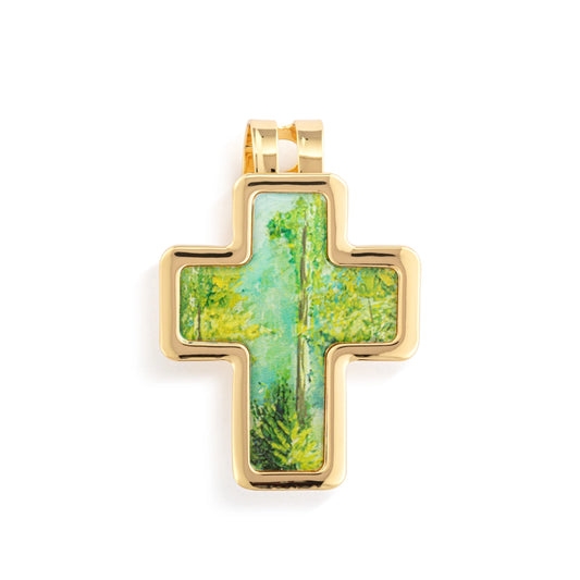 Artful Cross Faith Visor Clip - 39x48mm