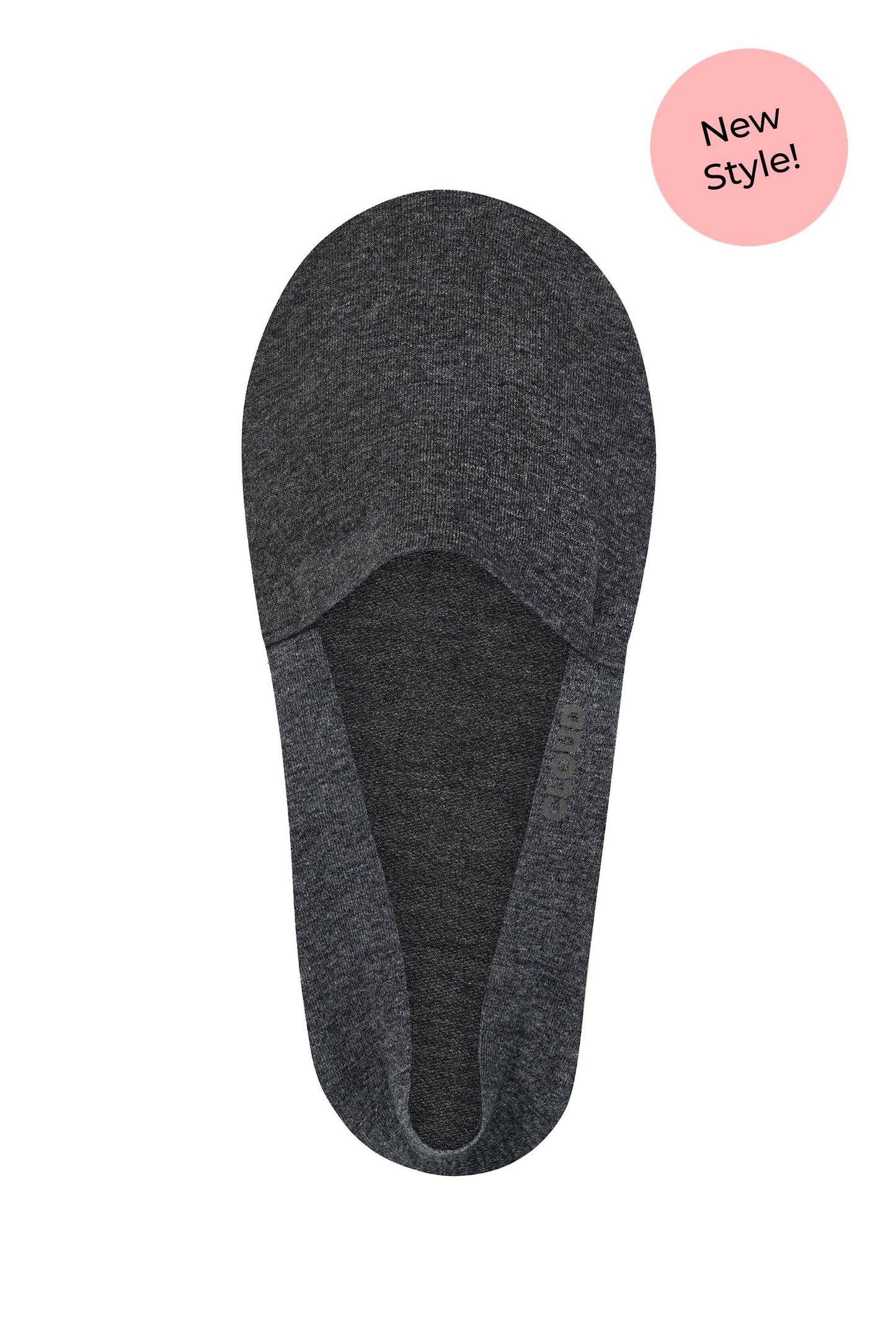 CLOUD Premium Organic Terry No Show Socks: Organic White / M