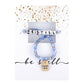 Word Beaded Tag Bracelet: Gold Plated