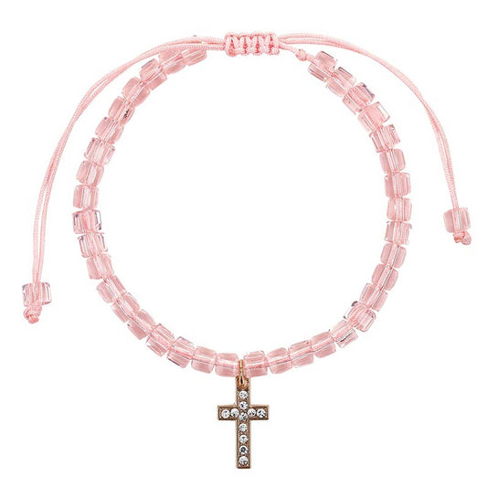 Glass Bead Bracelets: Plated, Pine Display / 5" L