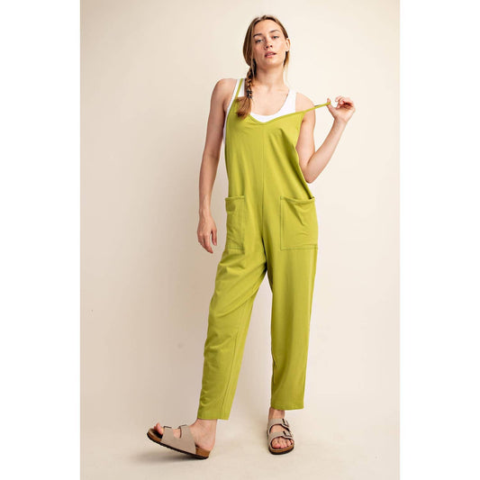 Avocado COTTON LYCRA SLEEVELESS JUMPSUIT