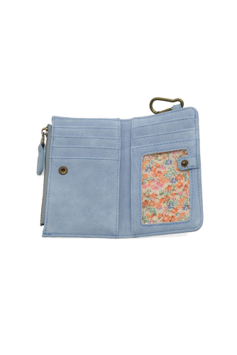 Joy Susan Sky Blue Bobbie Bifold Wallet with Carabiner (Copy)
