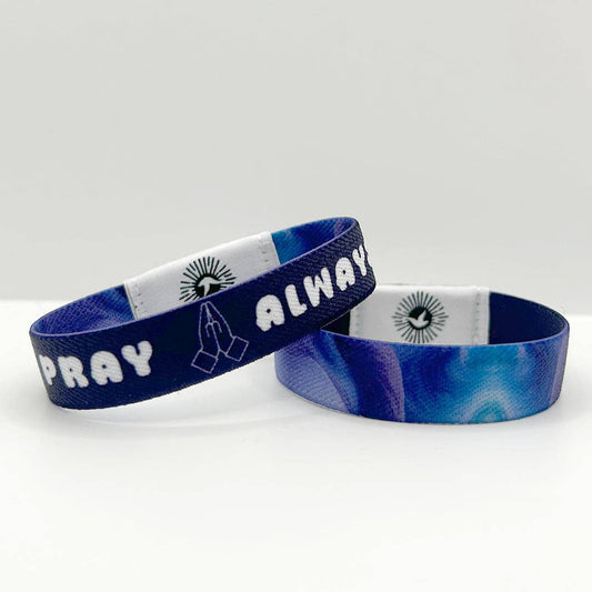 Pray Always NFC Bible Verse Bracelet: Small/Youth