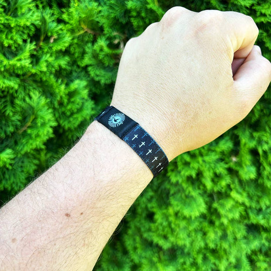 Faith Over Fear NFC Bible Verse Bracelet: Large