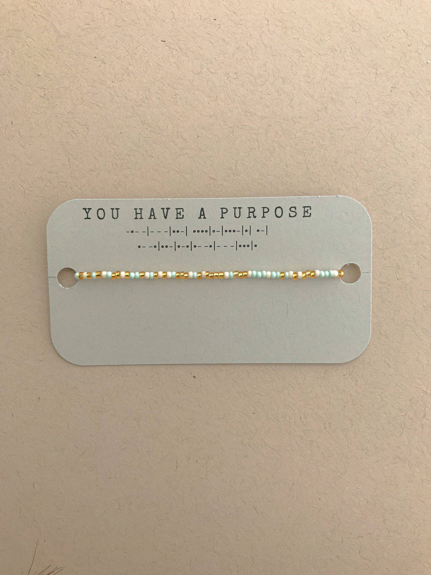 You Have a Purpose Morse Code Bracelet: Small