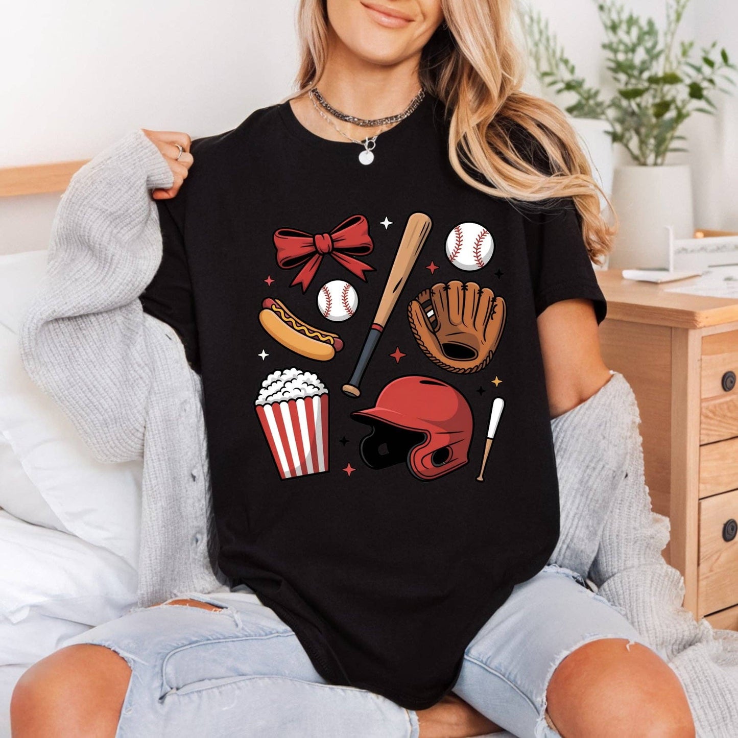 Baseball Game Day Design | DTF Transfer Ready to Press | Retro DIY Heat Transfer: Universal Color Design / 12inch