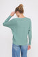 Fine Gauge Braided Pointelle Dolman is Sweater: Teal