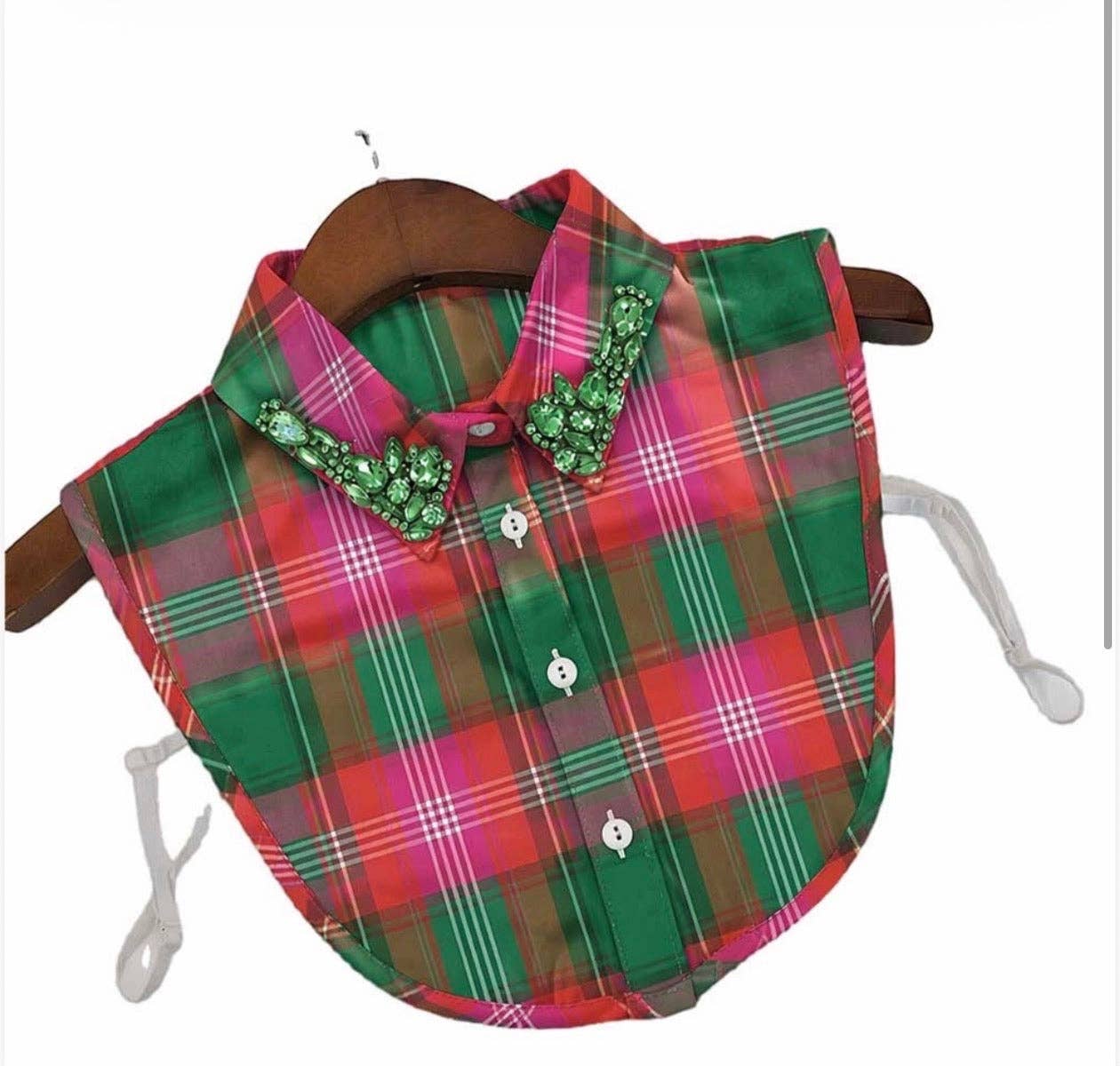 PINK/GREEN PLAID COLLAR *PRE ORDER LATE AUG SHIP*